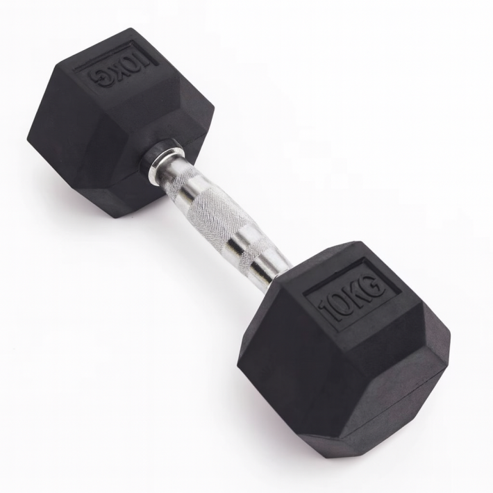 MANCUERNA HEXAGONAL DE GOMA 10KG