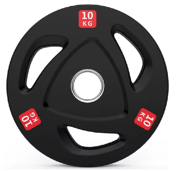 DISCOS 10 KG OLIMPICOS DE GOMA CON AGARRE