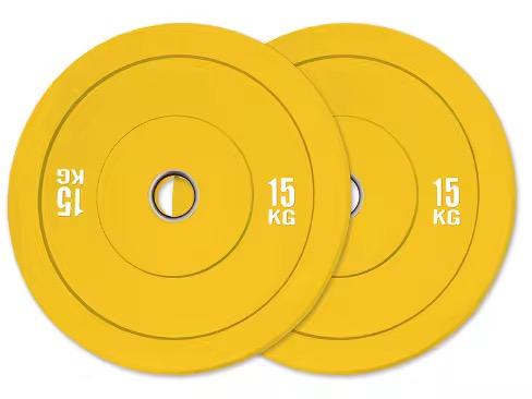 DISCO OLIMPICO BUMPER 15KG AMARILLO